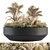 Outdoor Oasis: Concrete Pot Plant Set 3D model small image 4