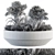 Outdoor Oasis: Concrete Pot Plant Set 3D model small image 3