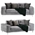 Elegant Life Edition Sofa 3D model small image 1