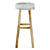 Rustic-inspired Numa Bar Stool 3D model small image 2