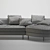 Modern Chaise Sectional Sofa 3D model small image 4