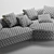 Modern Chaise Sectional Sofa 3D model small image 5