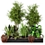 5-Piece Outdoor Garden Set: Bush & Tree Combo - Garden Set 40 3D model small image 1