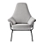 Hai Lounge Chair: Sleek Comfort 3D model small image 2