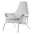 Hai Lounge Chair: Sleek Comfort 3D model small image 5