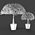  Elegant Poly Plant Duo 3D model small image 3