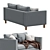 Modern Karlstad Sofa: Stylish Comfort by IKEA 3D model small image 4