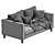 Modern Karlstad Sofa: Stylish Comfort by IKEA 3D model small image 5