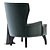 Kano Velvet Armchair: Luxurious and Stylish 3D model small image 4