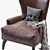 Kano Leather Armchair: Stylish Comfort for Your Home 3D model small image 5