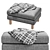 Stylish Karlstad Pouf: Modern Comfort by Ikea 3D model small image 2