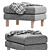 Stylish Karlstad Pouf: Modern Comfort by Ikea 3D model small image 3