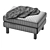 Stylish Karlstad Pouf: Modern Comfort by Ikea 3D model small image 5