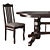 Levox Extendable Dining Set 3D model small image 2