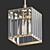 Elegant Crystal Pendant Light 3D model small image 1