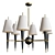 Elegant Versailles Chandelier with Hand-Painted Shade 3D model small image 1