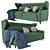 Modern Sancal FOLK Sofa 3D model small image 2