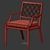 Elegant Outdoor Paladium Chair - Stylish Comfort for Your Space 3D model small image 5