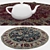 Stylish Round Carpets Set 3D model small image 3