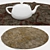 Round Carpets Set: Versatile 3D Rug Collection 3D model small image 3