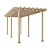 Modern Pergola PB: Sleek Design, Impressive Size 3D model small image 2