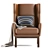 Ryder Leather Chair: Elegant Comfort for your Space 3D model small image 2