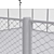 Versatile Fenced Sport Zone 3D model small image 2