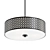 Bellevue 3-Light Pendant 3D model small image 1