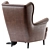 2013 Armchair Jencs Step Leather 3D model small image 3