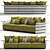 Ontario Sofa: Comfort Redefined 3D model small image 1