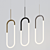 Huron Hanging Light: Sleek Aluminum Design 3D model small image 1