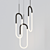 Huron Hanging Light: Sleek Aluminum Design 3D model small image 3