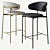 Sleek Oleandro Stool: Calligaris 3D model small image 3