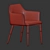 Arizona Velvet Dining Chair 3D model small image 5