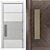 Lecate Sliced Walnut Door 3D model small image 2