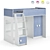 Legenda K42A + LP42B Modular Children's Loft Bed 3D model small image 6