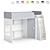 Modular Kids Loft Bed - Legenda K42B + LP42A 3D model small image 7