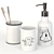 Monochrome Bathroom Set: Perfect for Kids and Teens 3D model small image 1