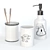 Monochrome Bathroom Set: Perfect for Kids and Teens 3D model small image 3