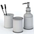 Monochrome Bathroom Set: Perfect for Kids and Teens 3D model small image 5