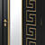 Sleek 10-Panel Door 3D model small image 2