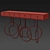 Burlesque Console: Elegant and Seductive 3D model small image 3