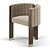 Elegant Crawford Dining Chair 3D model small image 4