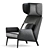 Elegant Hermann Armchair: Modern Design 3D model small image 3