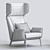 Elegant Hermann Armchair: Modern Design 3D model small image 5