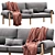 Stylish Lita Sofa: Urban Outfitters' Luxury Comfort 3D model small image 1