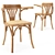 Viennese Style Wooden Armchair 3D model small image 3