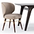 Edward Dining Set: Stunning Table & Louis Chairs 3D model small image 3