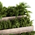 EcoWood Outdoor Plant Box Set 3D model small image 3