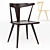 Modern Ruthie Dining Chair 3D model small image 1